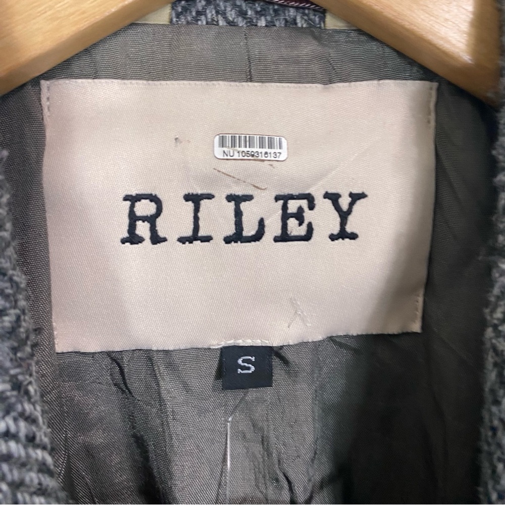 Riley Patchwork Relaxed Blazer Gray Herringbone S… - image 4